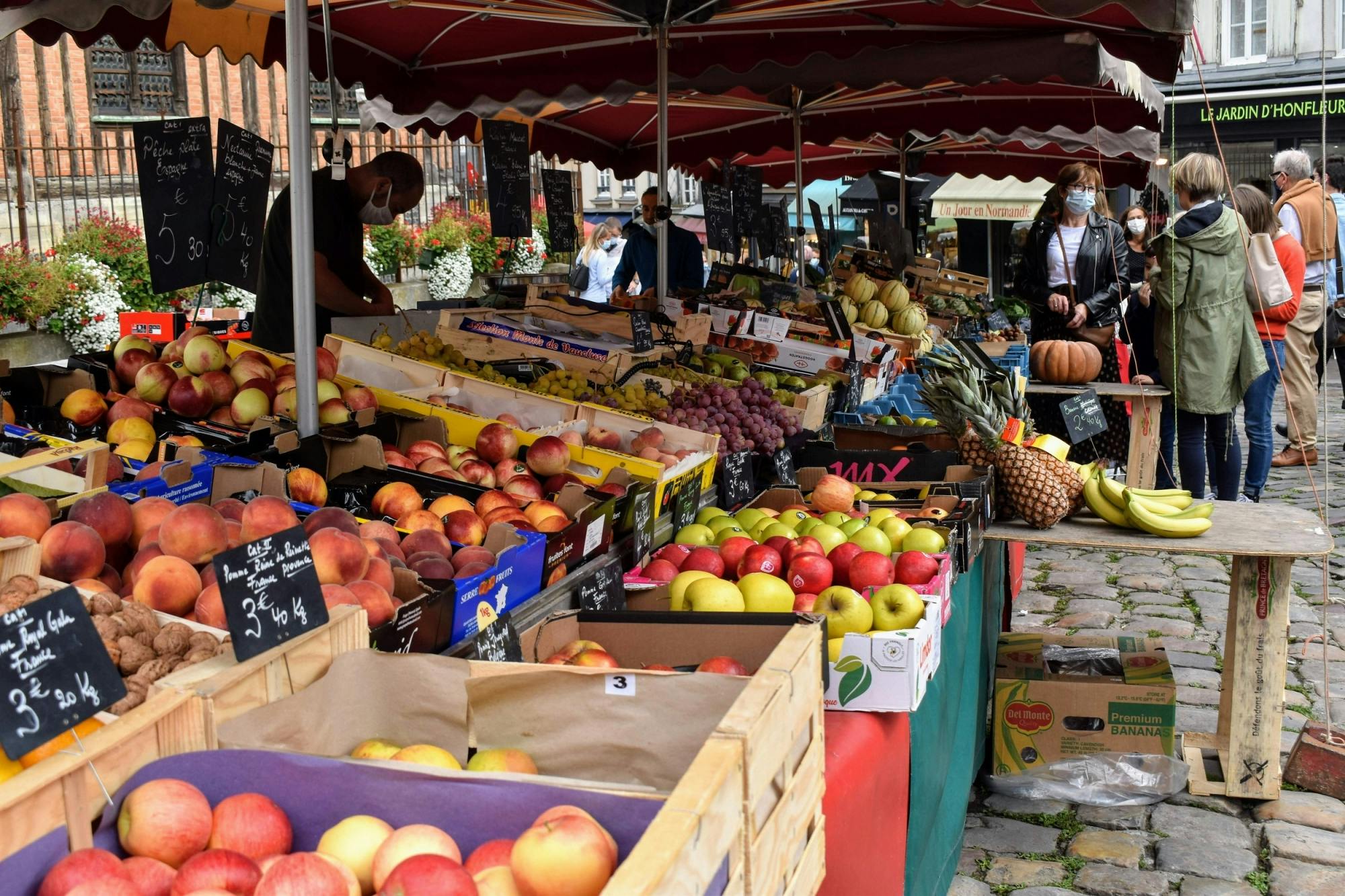 Excursão gastronômica do mercado de Honfleur com degustações