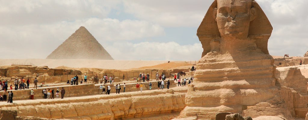 Visite des pyramides de Gizeh, du Sphinx et du musée égyptien avec déjeuner au départ de Dahab