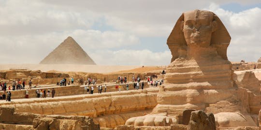 Giza Pyramids, Sphinx and Egyptian Museum tour with lunch from Dahab