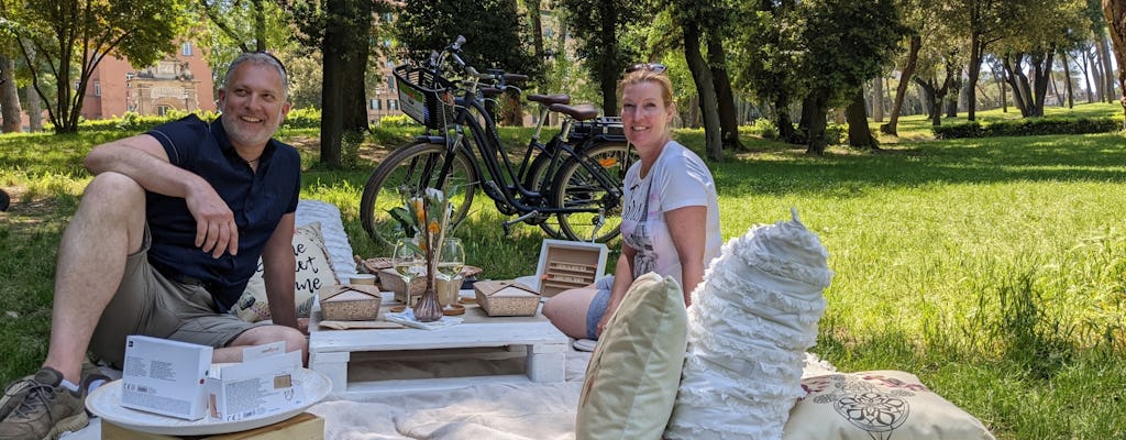 Villa Borghese e-bike tour with optional picnic