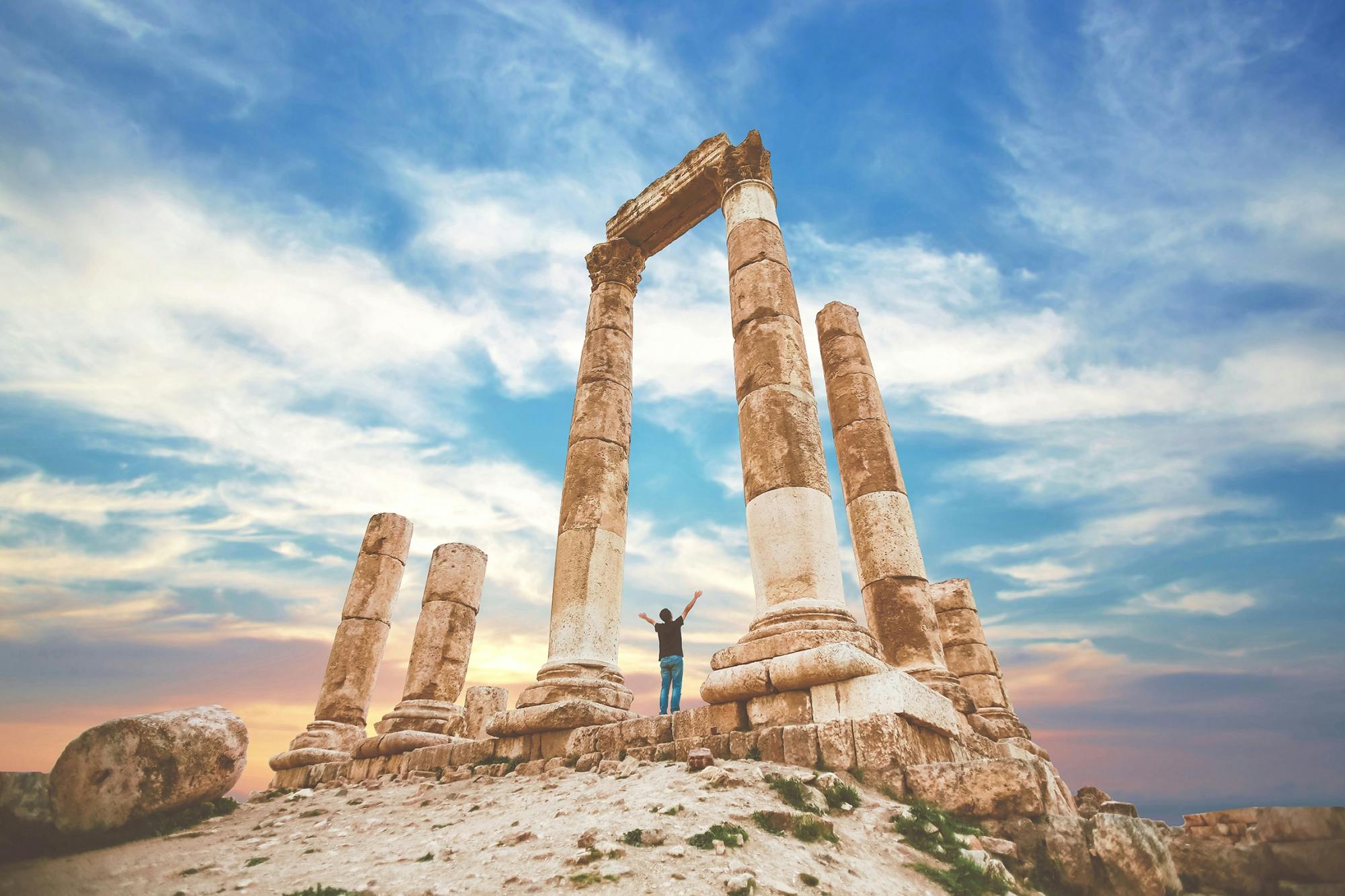 Visite de la ville d'Amman depuis la mer Morte