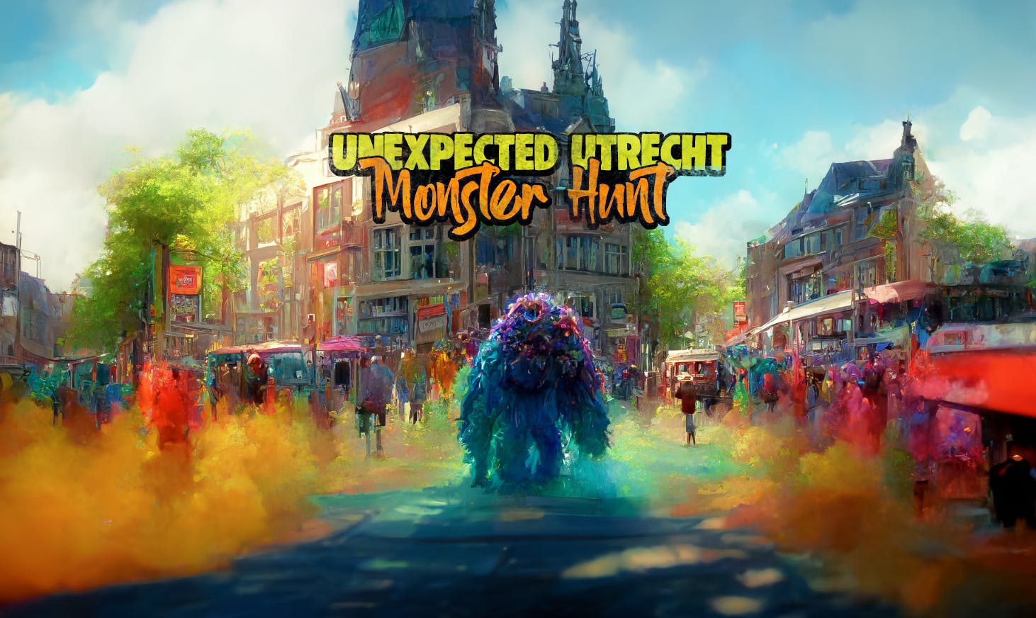 Centre-ville d'Utrecht : jeu d'exploration de monstres et visite guidée