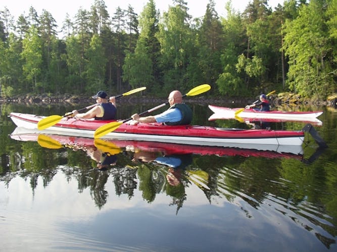 Day trip by kayaks in Linnansaari National Park