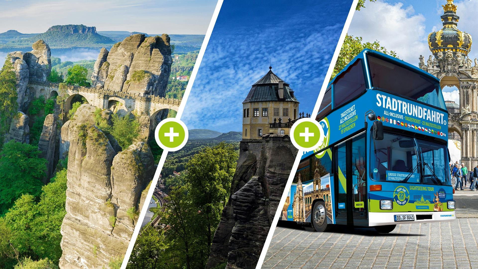 Day trip from Dresden to Saxon Switzerland National Park by bus