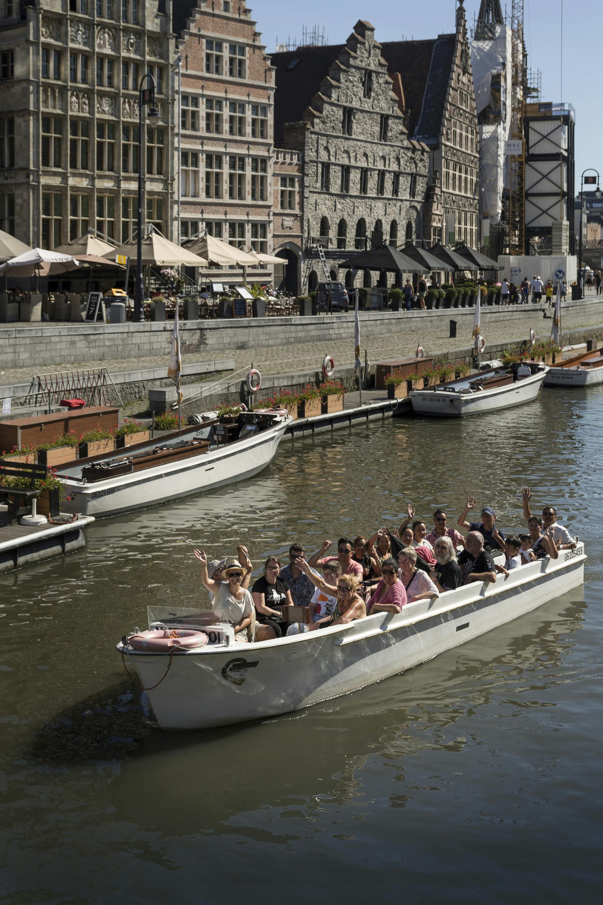 Geführte Bootsfahrt im historischen Zentrum von Gent