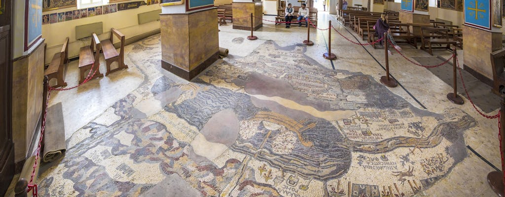 Excursão privada de meio dia a Madaba e ao Monte Nebo saindo de Amã ou do Mar Morto