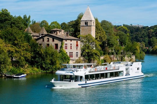 Hermès II restaurant boat lunch cruise in Lyon