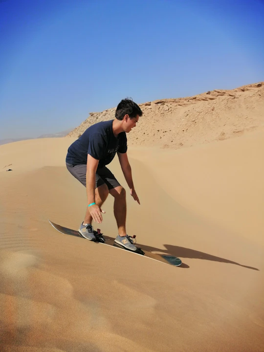 Sandboarding guided experience from Agadir