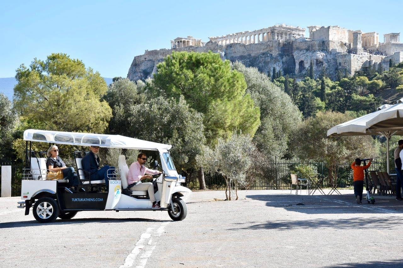 3-godzinna kompletna prywatna wycieczka e-tuk tuk po Atenach