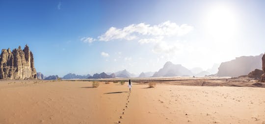 Escursione privata di un'intera giornata a Petra e Wadi Rum da Aqaba