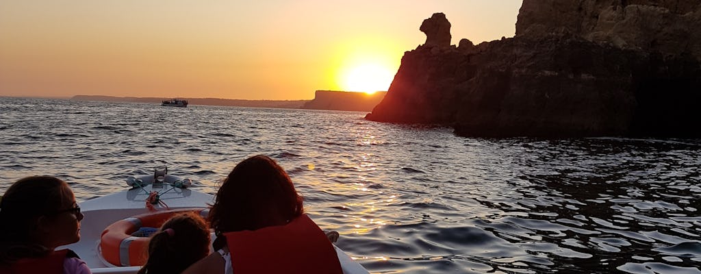 Tour in barca di Ponta da Piedade al tramonto