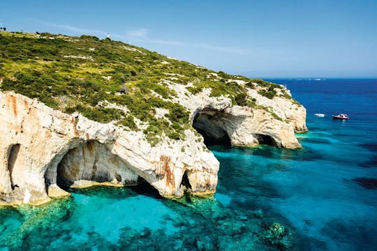 Rejs wzdłuż północnego wybrzeża Zakynthos z przylądkiem Skinari i plażą Xigia