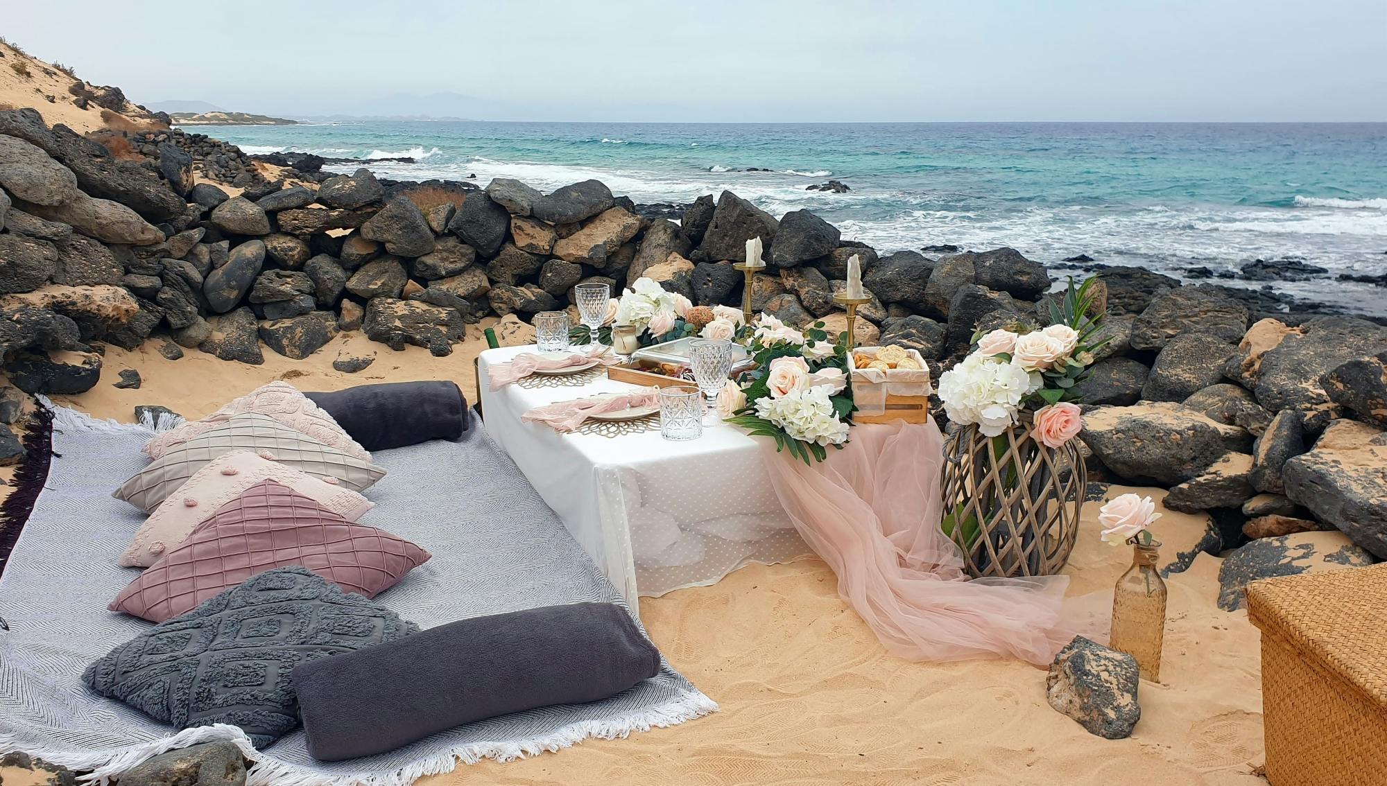 Fuerteventura Group Beach Picnic