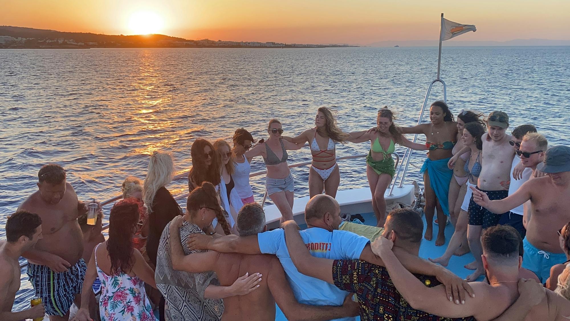 Sunset cruise Cape Greco experience
