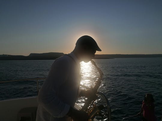 Cape Greco sunset cruise with live saxophone