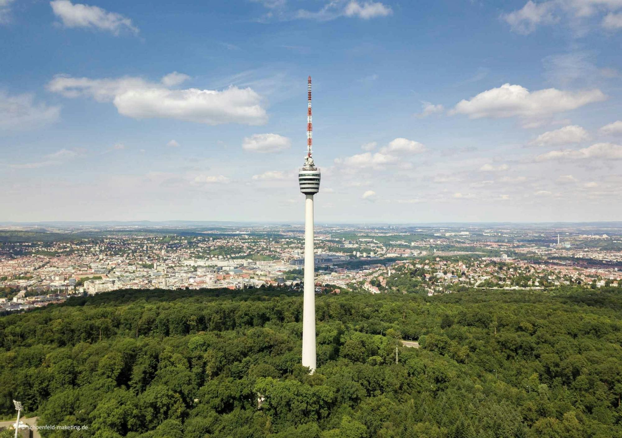 Entrada a la torre de televisión de Stuttgart con audioguía