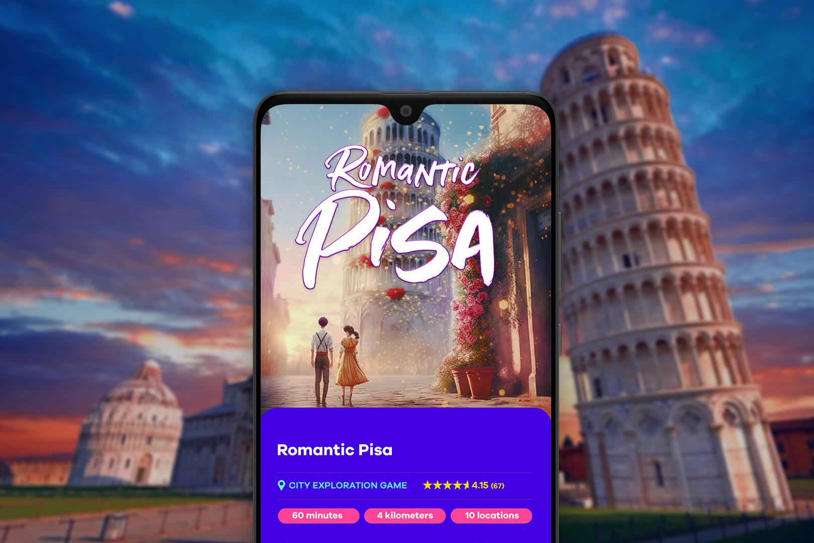 "Romantisches Pisa", Online-Erkundungsspiel