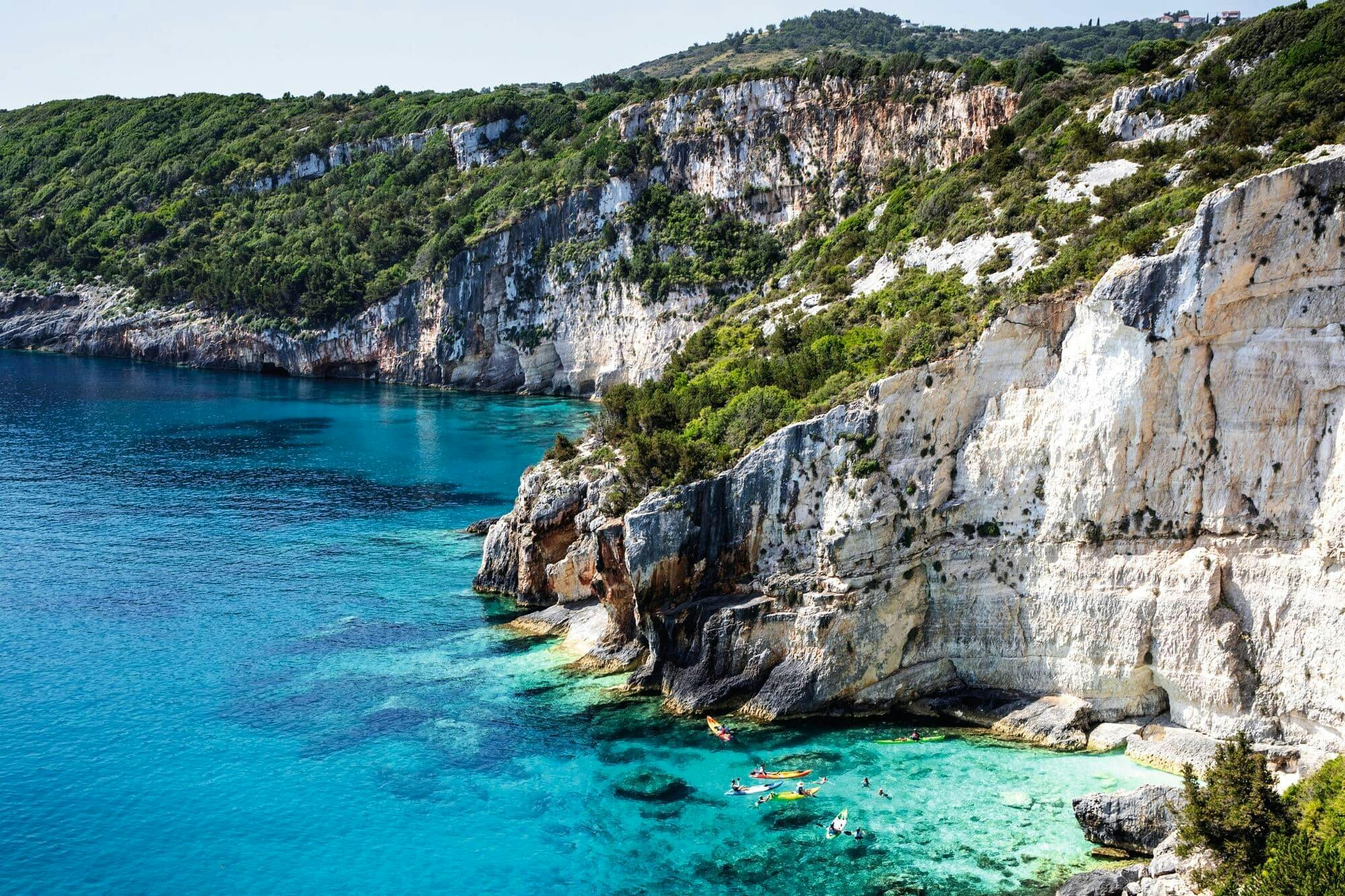 Tour in barca di un'intera giornata a Zante con Smuggler's Cove