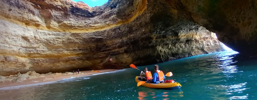 Visite guidée en kayak de 2 heures des grottes de Benagil