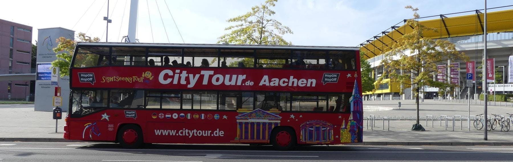 24-Stunden-Hop-on-Hop-off-Bustour durch Aachen