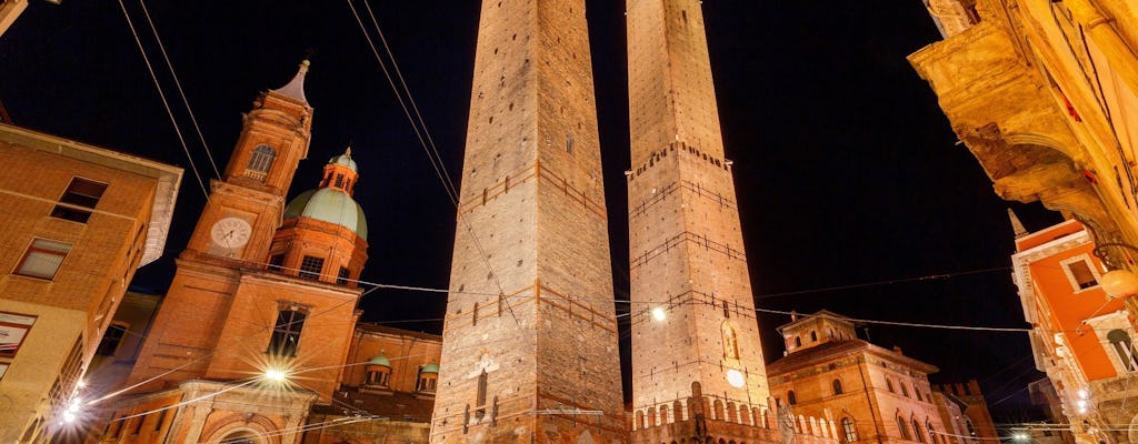 Private food and wine tour of Bologna by night