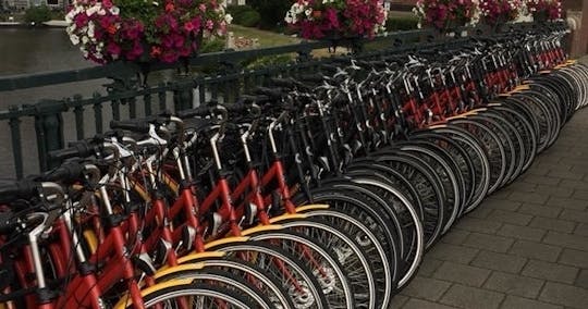 Location de vélo de 3 heures à Amsterdam avec café de bienvenue
