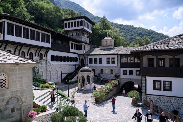 Monastero di Bigorksi e cascate di Duff da Ohrid