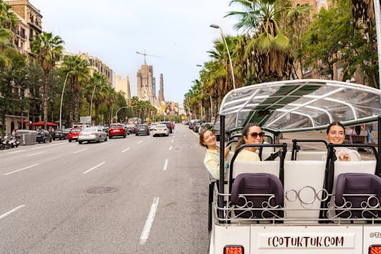 Expresstour van 1 uur door Barcelona in een privé elektrische tuk-tuk