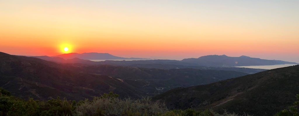 Rethymnon 4x4 sunset safari with dinner at a traditional taverna