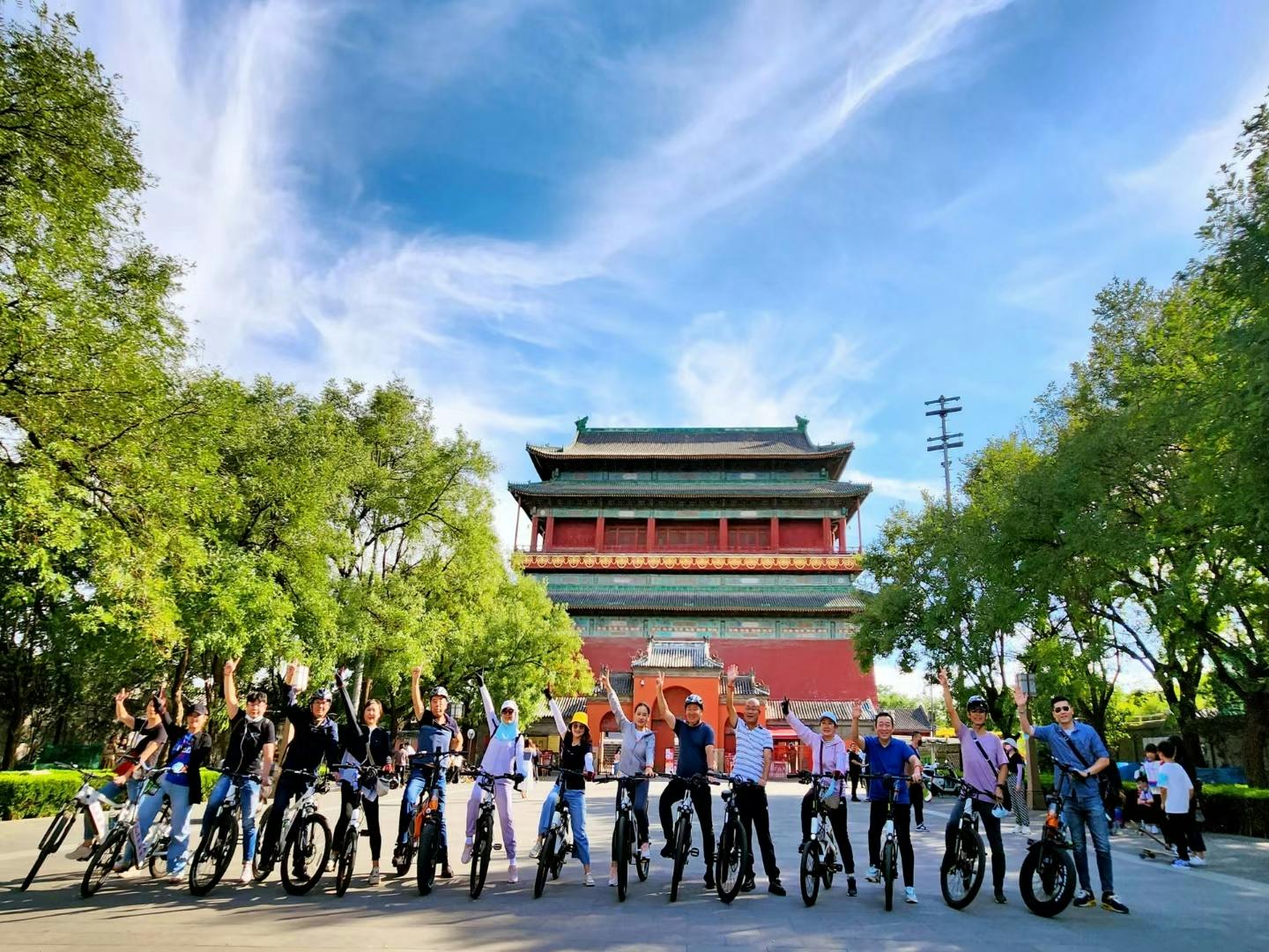 Begeleide fietstocht door de centrale stad van Peking