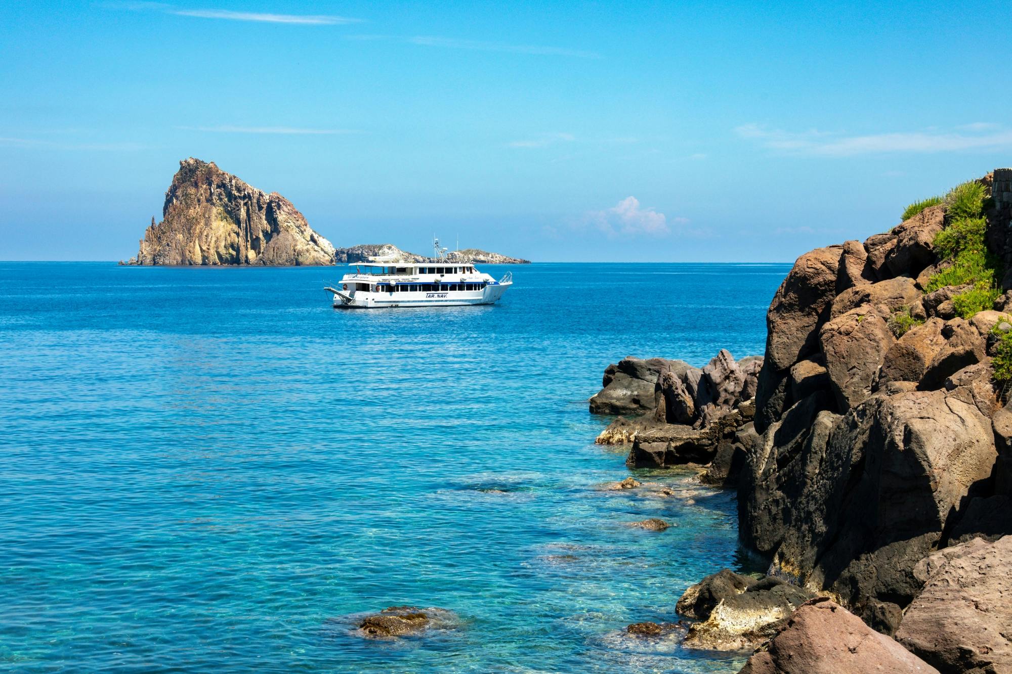 Panarea and Stromboli from Cefalù