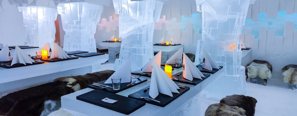 SnowHotel 3-course dinner in Rovaniemi with transfer