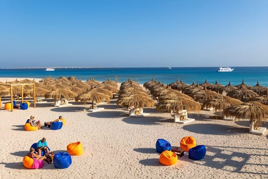 Eden Island snorkeling experience with lunch from Hurghada