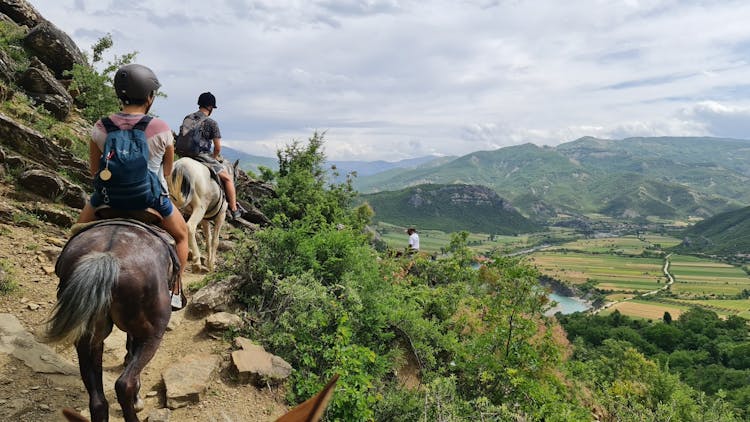 Horse riding experience at Vjosa National Park from Permet