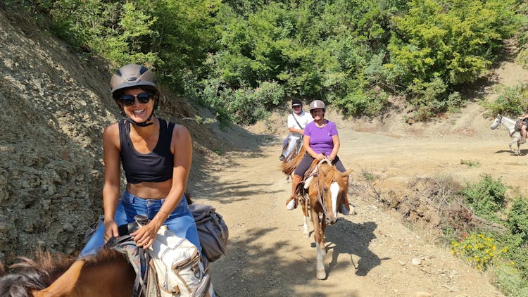 Horse riding experience at Vjosa National Park from Permet