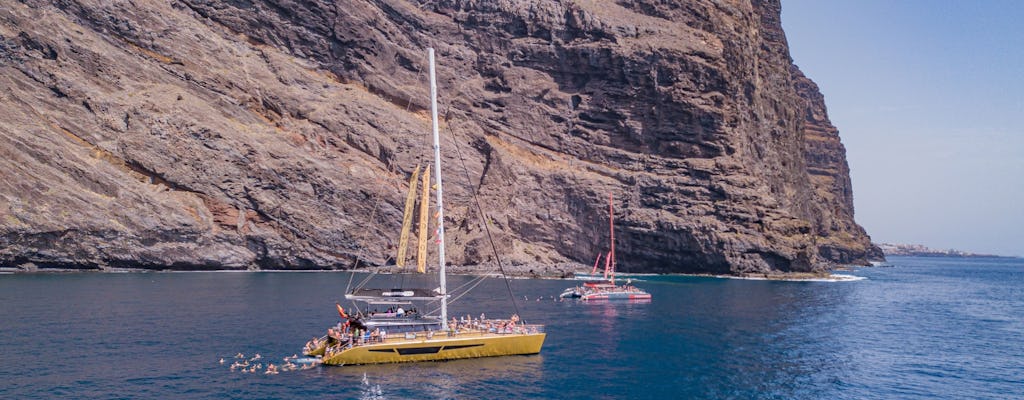 Crucero exclusivo a Masca en catamarán Freebird con ballenas y delfines
