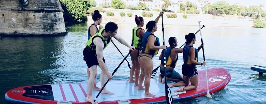 Noleggio SUP gigante di 90 minuti a Siviglia