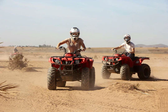 Agafay desert private sunset quad bike tour from Marrakech