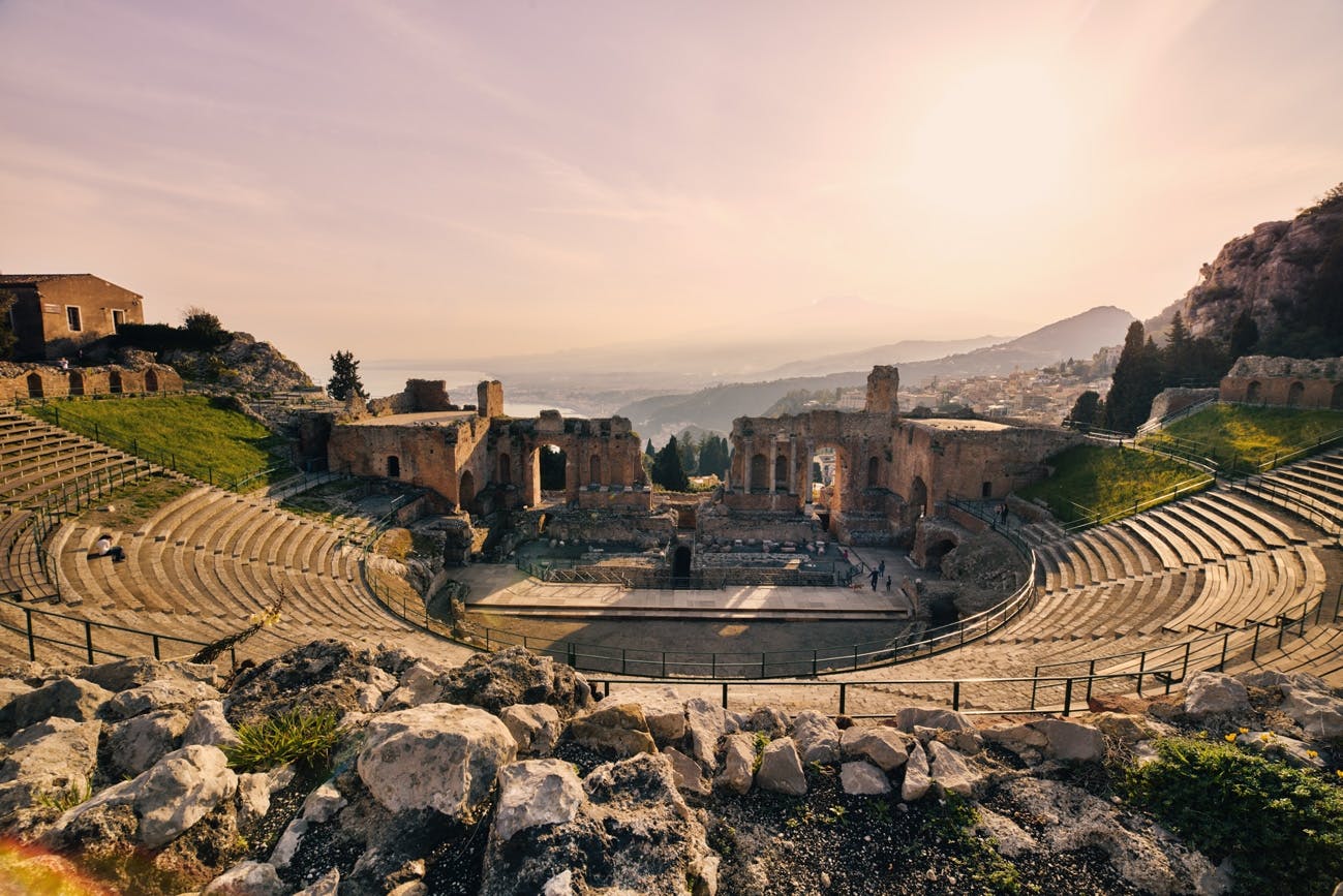 Toegangskaarten voor het oude theater van Taormina met audiogids