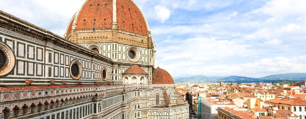 De Roma a Florencia Tour de 1 día en tren con recogida y visita a los Uffizi