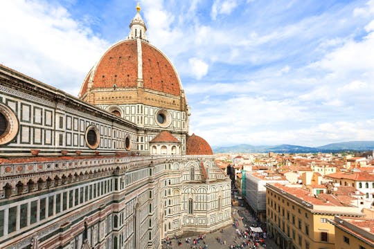 De Roma a Florencia Tour de 1 día en tren con recogida y visita a los Uffizi