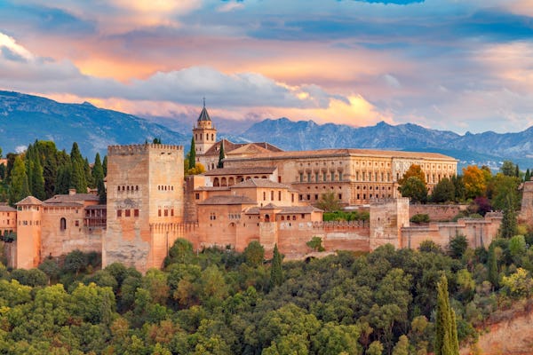 Escursione di un'intera giornata a Granada con biglietti per l'Alhambra da Malaga
