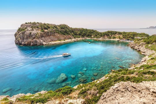 Tour costiero dell'isola di Rodi e crociera a nuoto