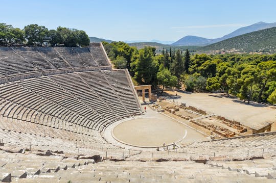 Kanaal van Korinthe, Mycene en Epidaurus dagtour in het Spaans
