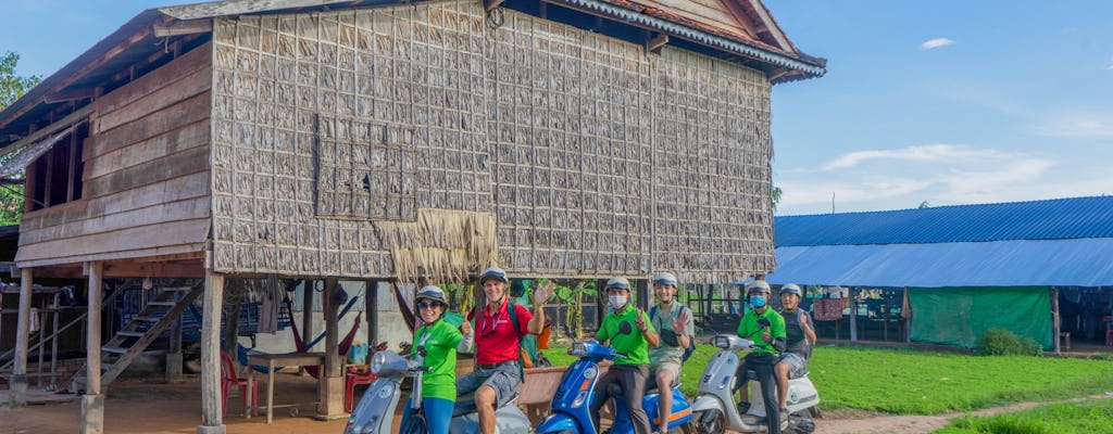 Visite guidée de la campagne de Siem Reap et du coucher de soleil en Vespa