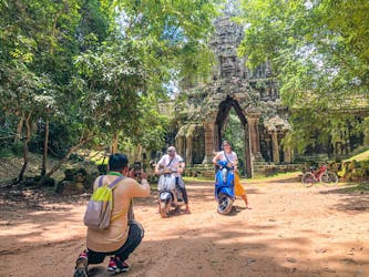 Angkor-tempel door Vespa-avontuur