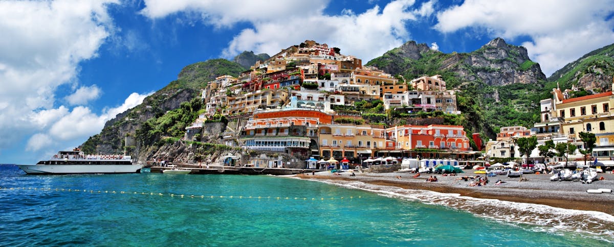 Amalfi en Positano tour vanuit Rome met Amalfi kust cruise
