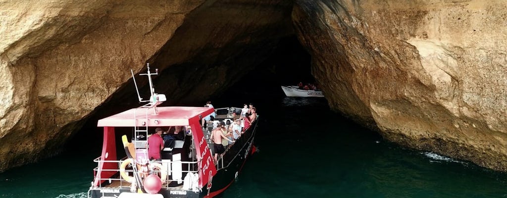 Family catamaran tour to Benagil Caves from Portimão