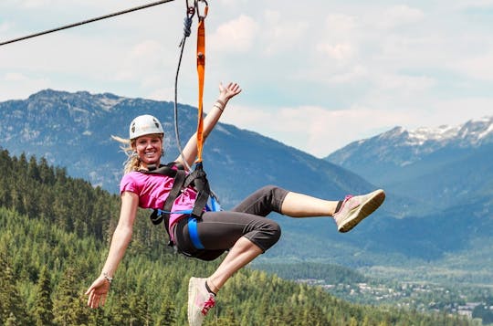 Tour zip da águia em Whistler