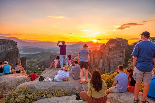 Meteora-zonsondergangstour met hotelovername